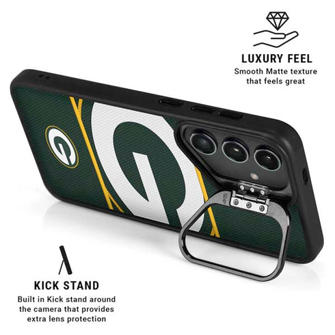NFL Green Bay Packers Zone Block Galaxy S24 FE Kickstand Case